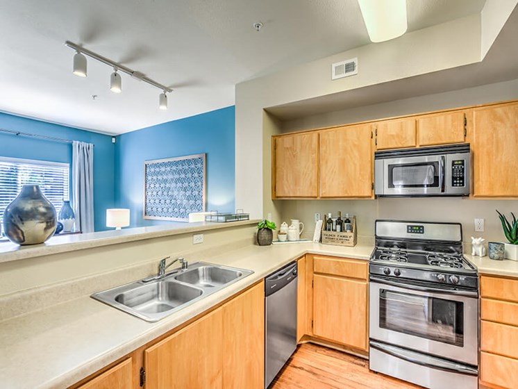 Chef-Inspired Kitchens Feature Stainless Steel Appliances at The Villas at Towngate, California, 92553